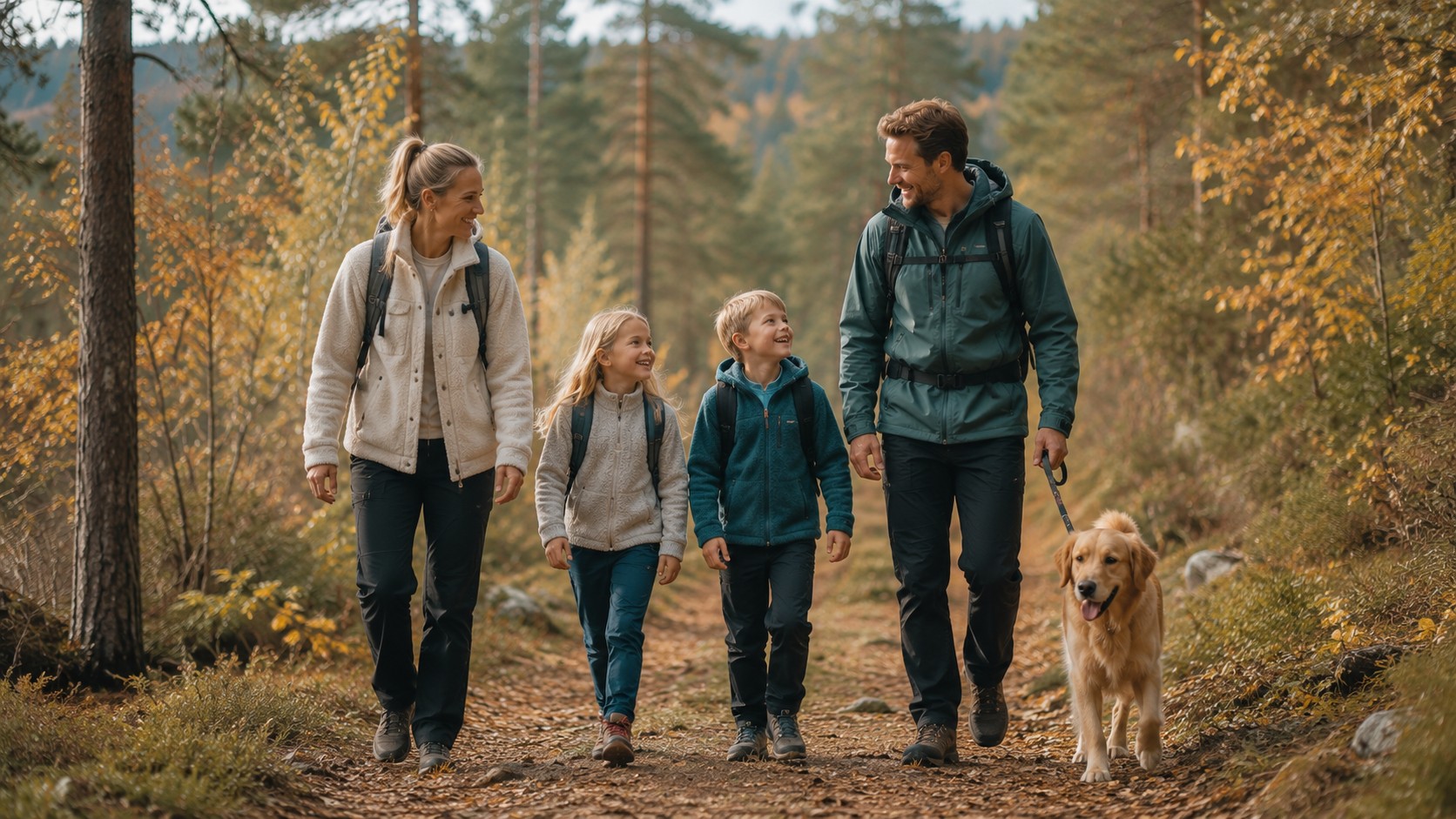 Familie på piknik i park i Lørenskog